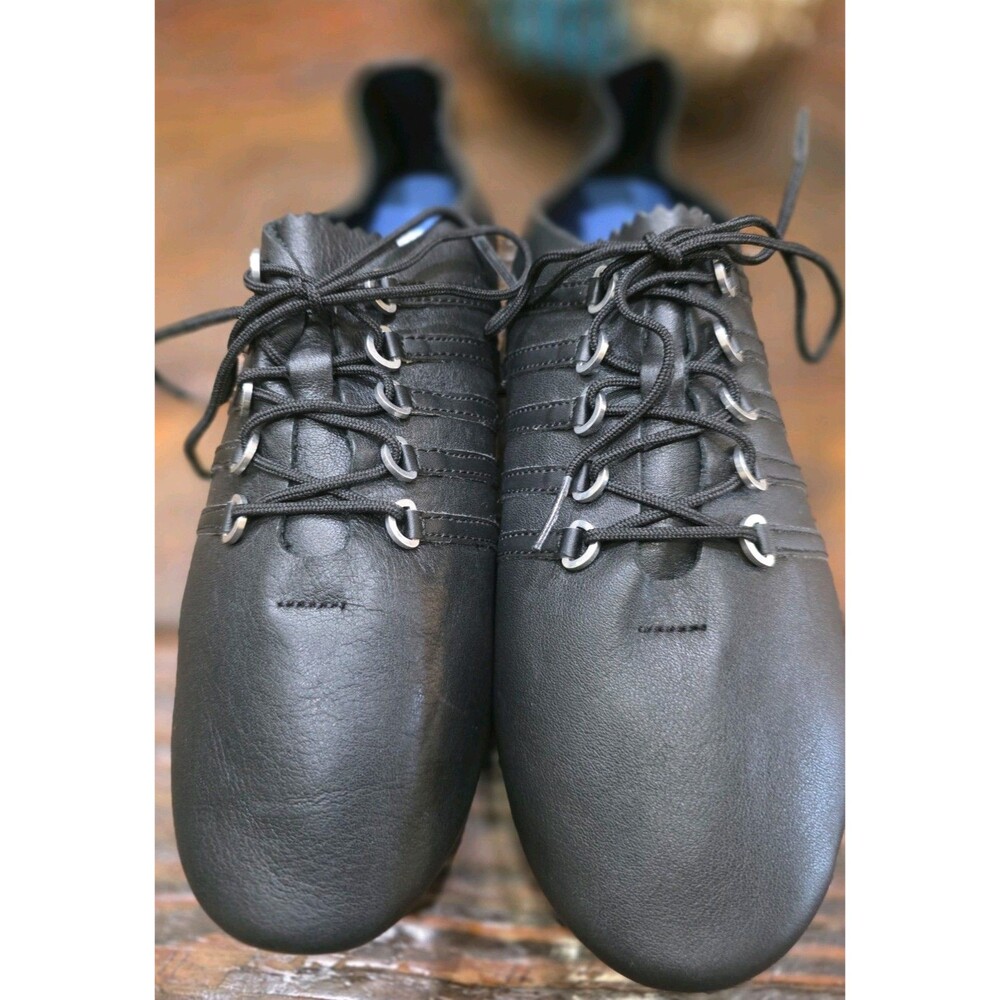 Women's Leather (Discontinued) KSWISS Club Court Shoes Black Gum Flats Size 7.5